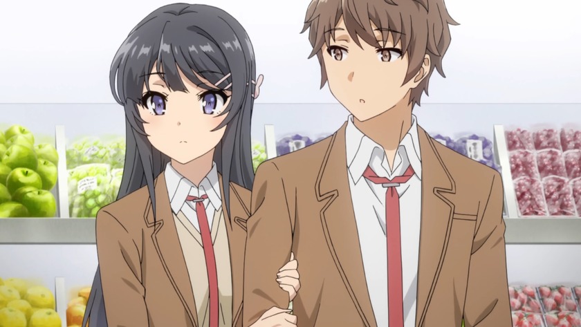 Отрывок из фильма «Seishun Buta Yarou» (Этот глупый свин не понимает мечту сестры на прогулке)